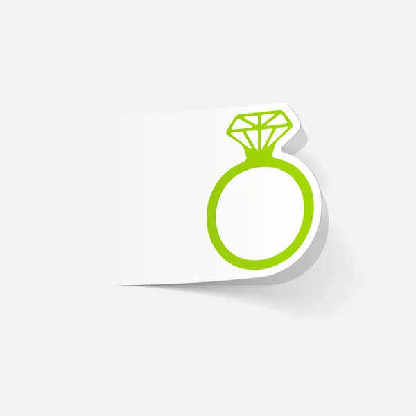 Realistische ontwerpelement: ring — Stockvector