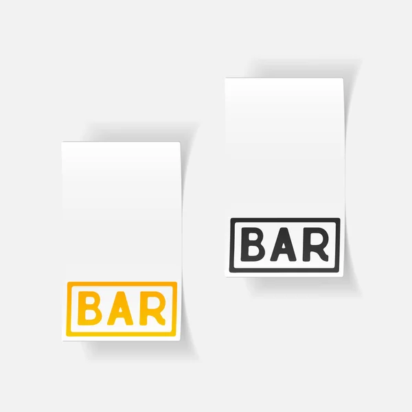 Realistische ontwerpelement: bar — Stockvector