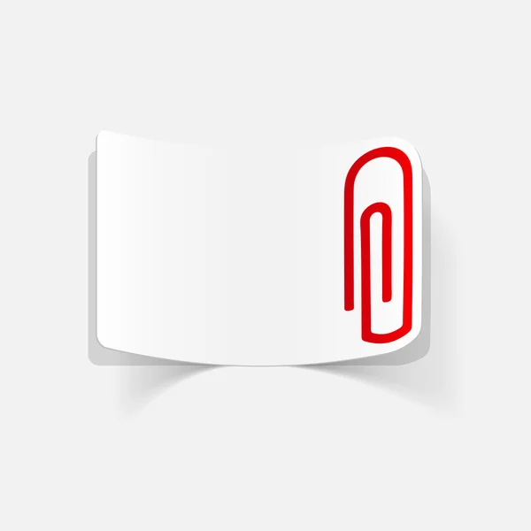 Clip de papel icono — Archivo Imágenes Vectoriales