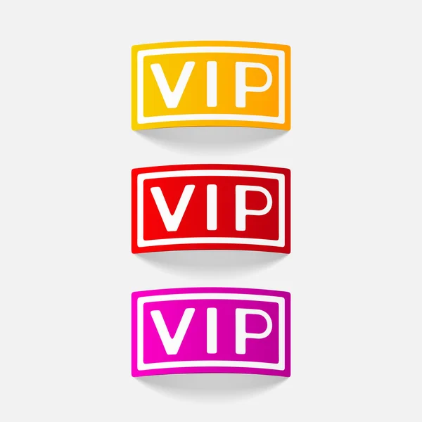 Realistiska designelement: vip — Stock vektor