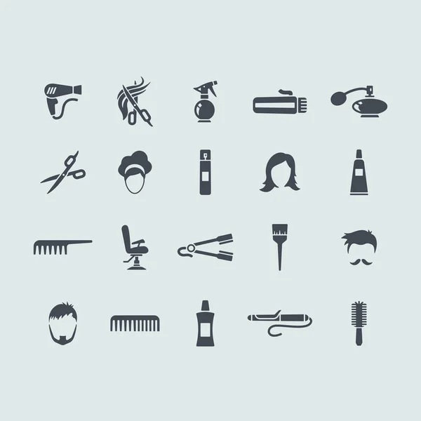 Conjunto de iconos de barbería — Vector de stock