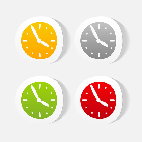 Realistic design element: clock — Stock Vector