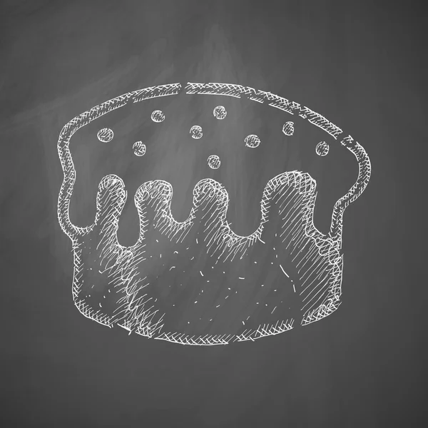 Икона пасхальных тортов — стоковый вектор