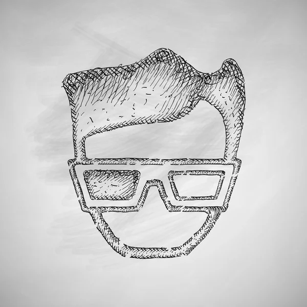 3 डी चश्मा प्रतीक — स्टॉक वेक्टर