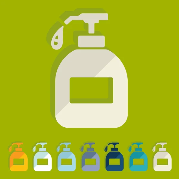 Iconos de jabón líquido — Vector de stock