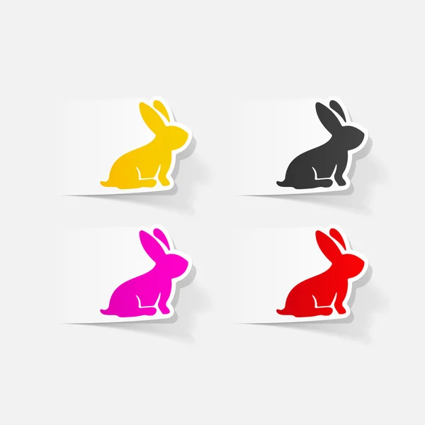 Easter rabbit icon — Stock Vector