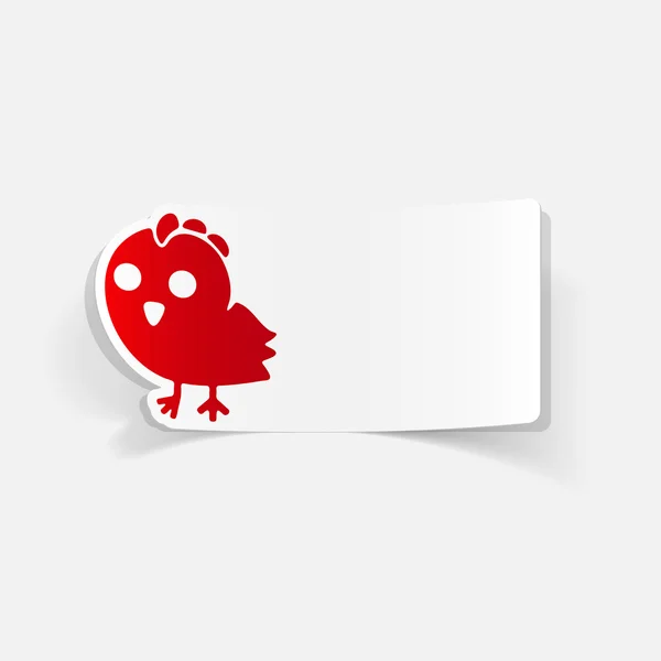 Elemento de diseño realista: pollo — Vector de stock