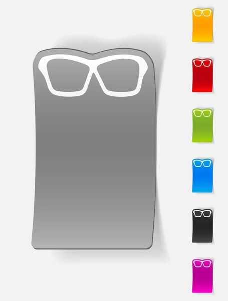 Realistic design element: glasses — Stock Vector