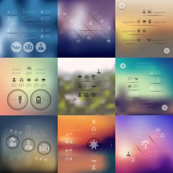 Ekoloji Infographic simgeler