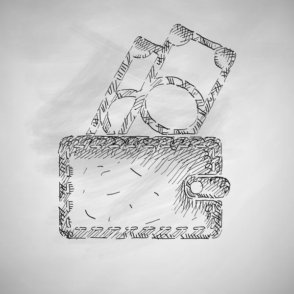 Kara tahta üzerinde para simgesi