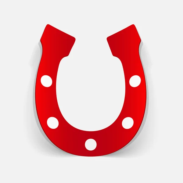 Realistic design element: horseshoe — Stock Vector