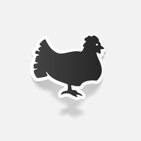 Elemento de diseño realista: pollo — Archivo Imágenes Vectoriales