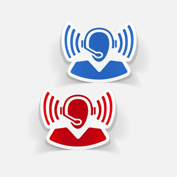 Callcenter Pictogram — Stockvector