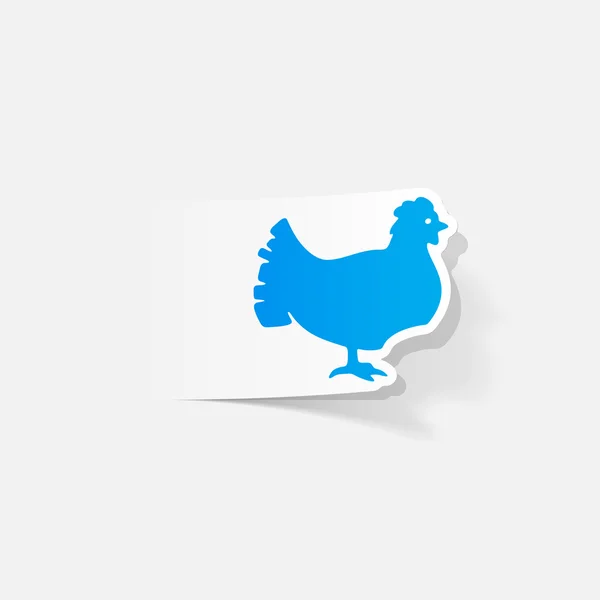 Elemento de diseño realista: pollo — Archivo Imágenes Vectoriales