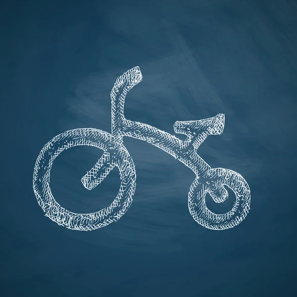 Childrens fiets pictogram — Stockvector