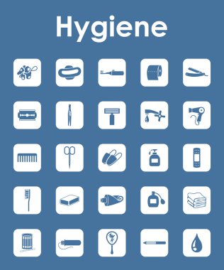 Hijyen basit simgeler kümesi