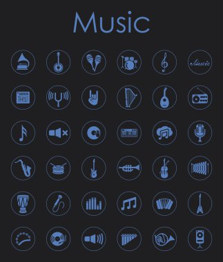 Müzik basit simgeler kümesi