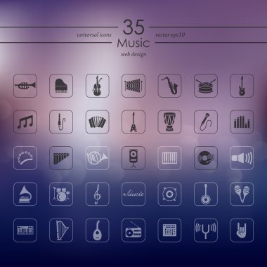 müzik simgeleri dizisi