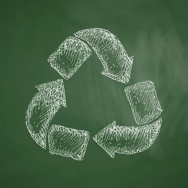 Ikona znak recyklingu — Wektor stockowy
