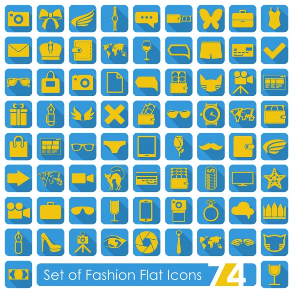 Set of fashion icons — Stock Vector