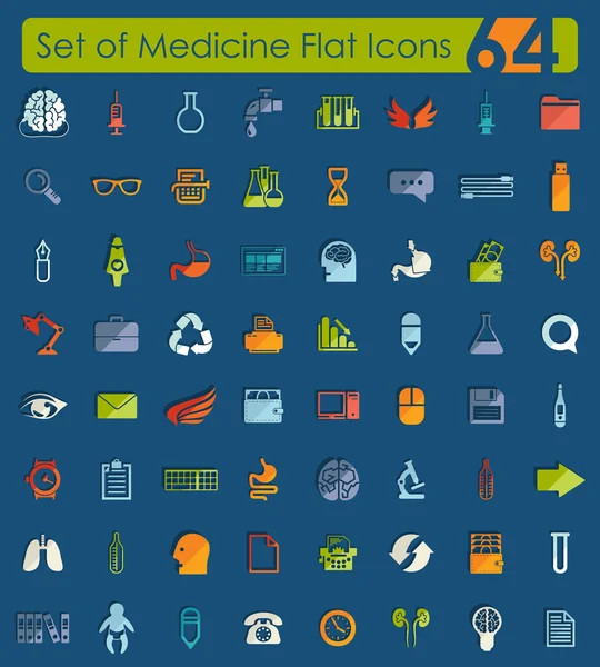 Набор медицинских икон — стоковый вектор