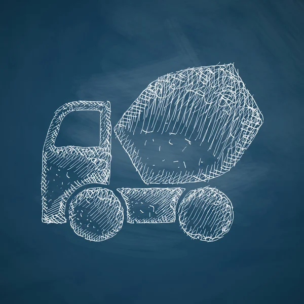 ไอคอนเครื่องผสมปูนซีเมนต์ — ภาพเวกเตอร์สต็อก