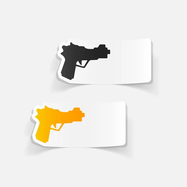 Realistic design element: gun — Stock Vector