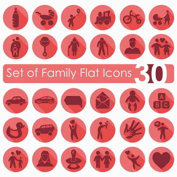 Set of family icons — Stock Vector