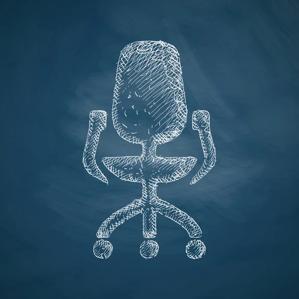 Ikona kancelářské židle — Stockový vektor