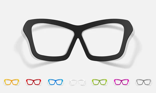 Elemento de diseño realista, gafas — Vector de stock