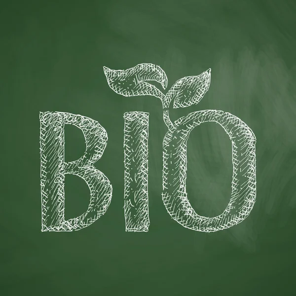 Bio aláírás ikonra — Stock Vector