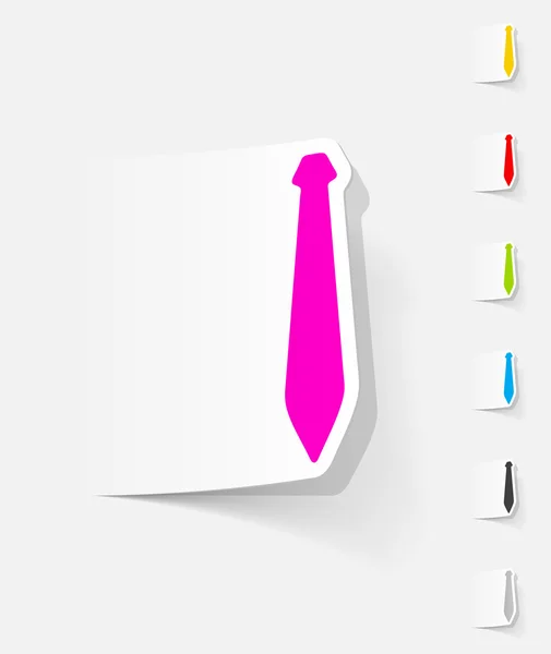 Élément de design réaliste, cravate — Image vectorielle
