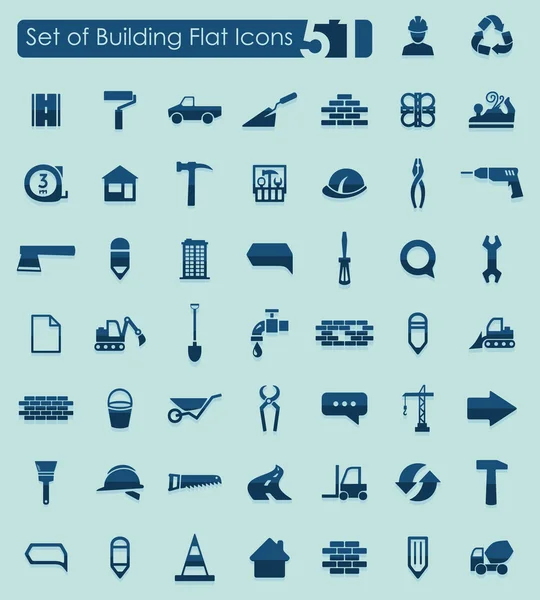 Set of building icons — Stock Vector