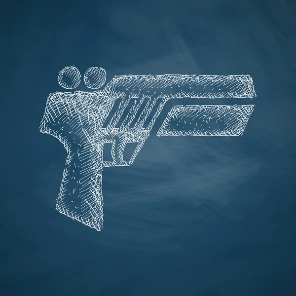 Gun game pictogram — Stockvector