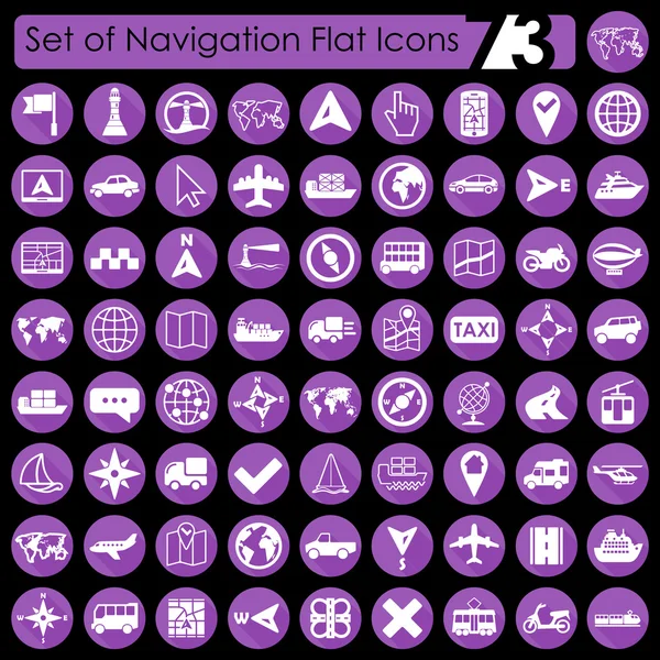 Av navigering ikoner — Stock vektor