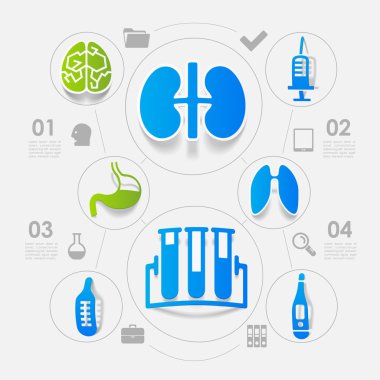 Tıp etiket Infographic