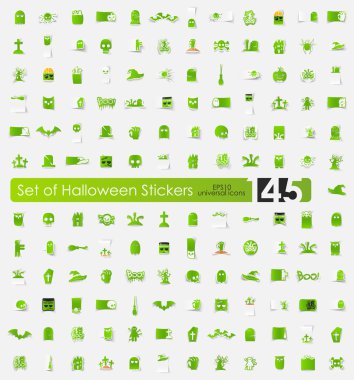 Cadılar Bayramı çıkartmaları.