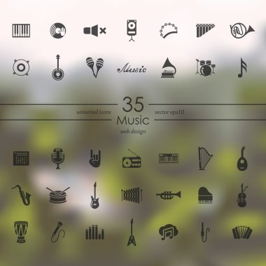 müzik simgeleri dizisi