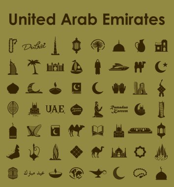 Birleşik Arap Emirlikleri basit simgeler