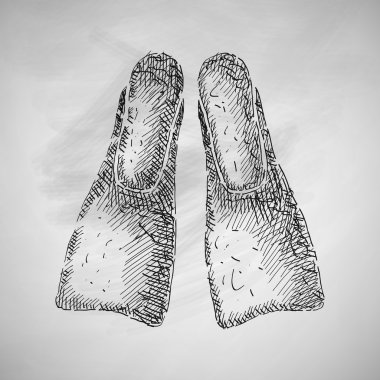Kara tahta Flipper simgesini
