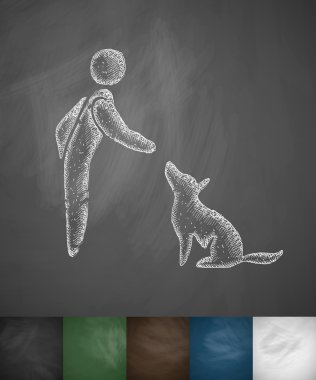 Eğitim köpekler simgesi