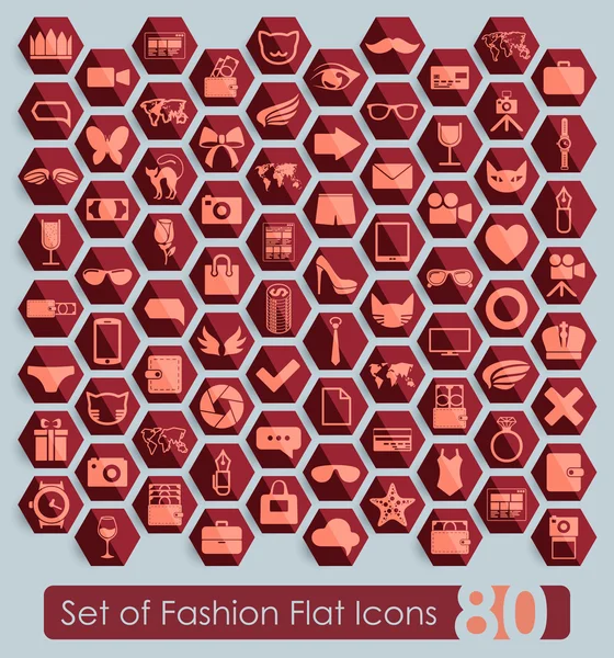 Set van mode-iconen — Stockvector