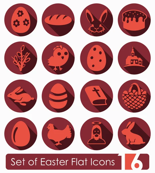 Conjunto de iconos de Pascua — Archivo Imágenes Vectoriales