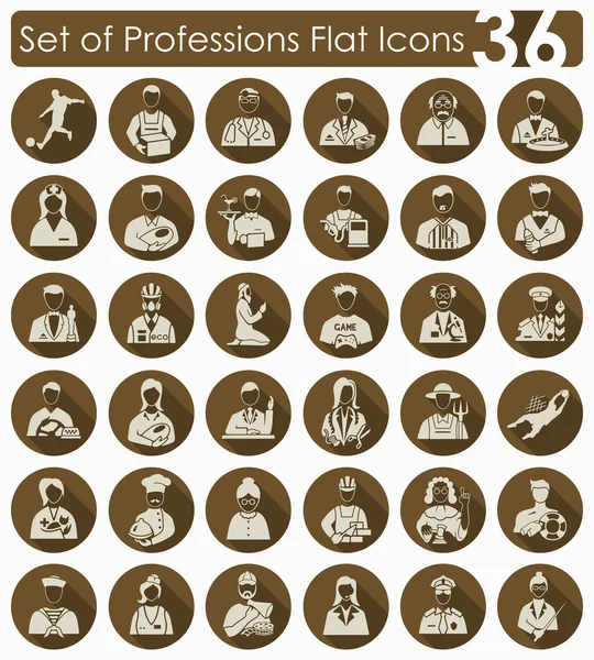 Conjunto de iconos de profesiones — Vector de stock