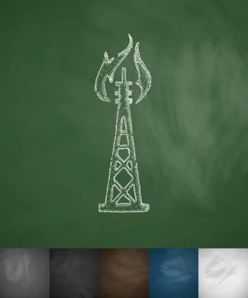 石油井架图标 — 图库矢量图片