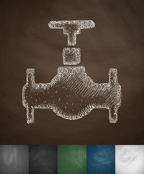 Icône de valve d'huile — Image vectorielle