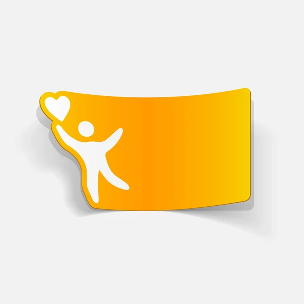 Happiness people icon — Stock Vector