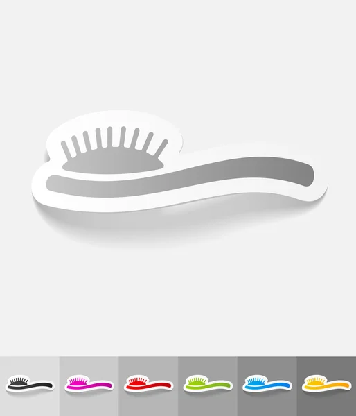 Hair brush icon — Stock Vector