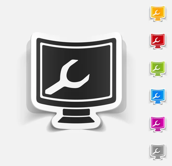 Computer service icon — Stock Vector