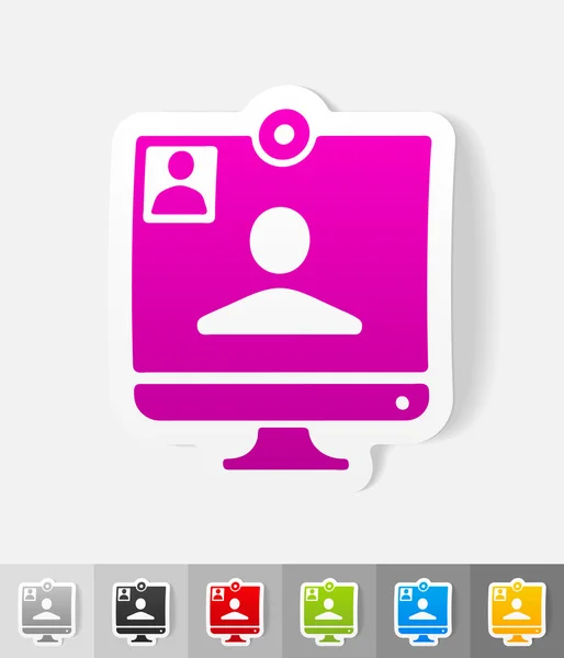 Video call icon — Stock Vector